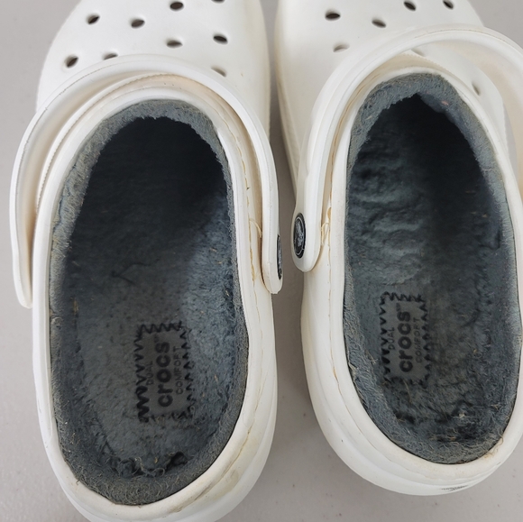 Crocs Mules Clogs sandals Boys  Sz J2 White - Picture 9 of 10